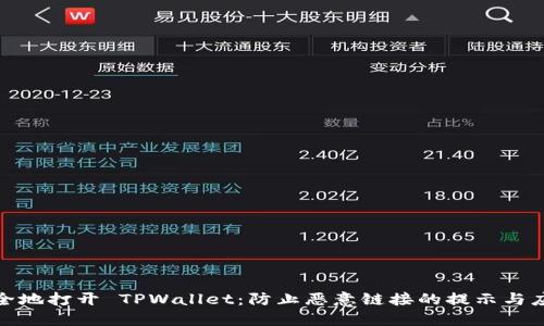 如何安全地打开 TPWallet：防止恶意链接的提示与应对策略